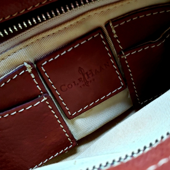 COLE HAAN Mini Handbag Purse Leather Trim - GVC - Picture 9 of 15